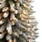 10ft. Pre-Lit Flocked Pencil Artificial Christmas Tree, Clear Lights